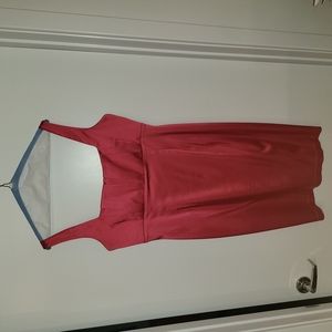 Calvien Klein Pink Satin Cocktail Dress